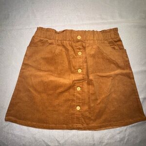 Tahari Girls Brown Corduroy Skirt. Size 7/8. NWOT